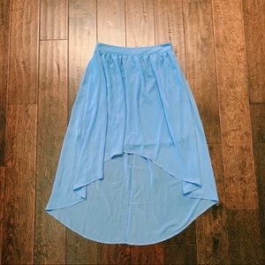 Baby blue skirt